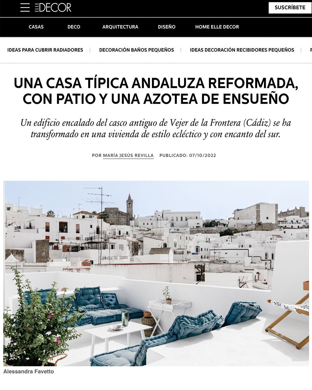 Una casa típica andaluza reformada con patio y una azotea de encanto - Fotografía de Alessandra Favetto